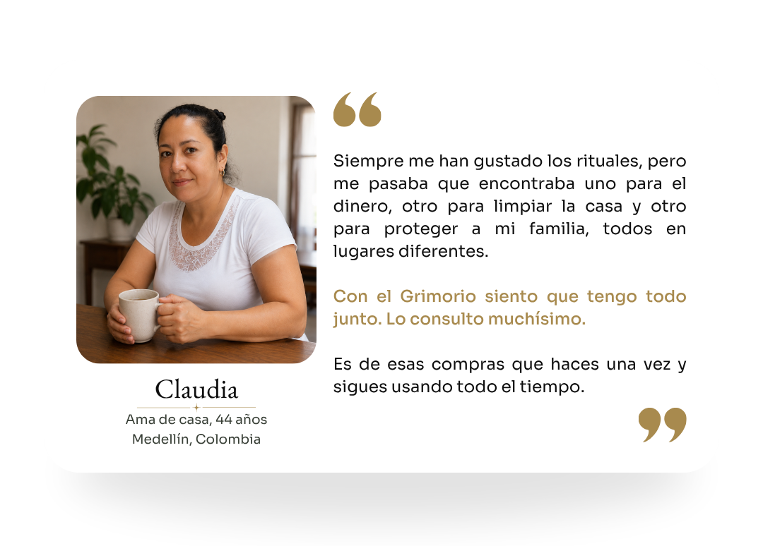 Testimonio de Claudia, ama de casa de Medellín, Colombia