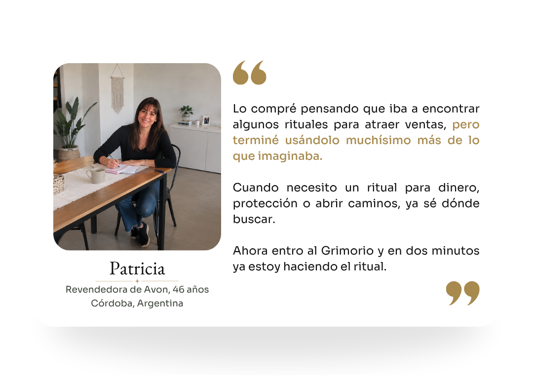 Testimonio de Patricia, revendedora de Córdoba, Argentina